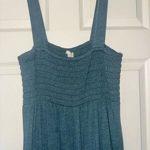 Natural Life Teal Knit Jumpsuit